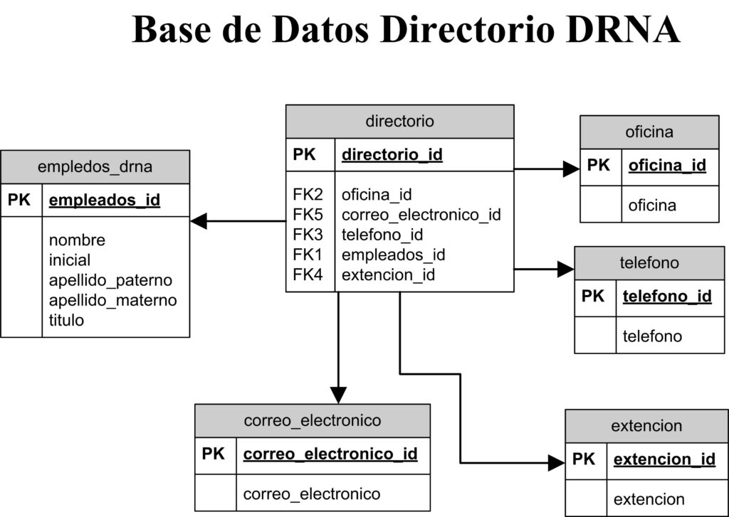 esquema de una base de datos distribuida